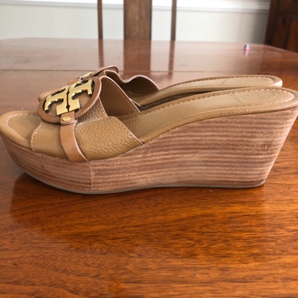 Tory Burch Patty Sandals Platforms 9.5 - Picture 4 of 4